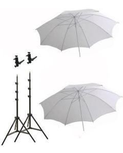 ePhoto 2 Off Camera Flash Photography Studio Flash Mount Hot Shoe Shoemount Swivel Flash Holder Bracket Light Stand Umbrellas Kit Off Camera Flash Mount by ePhoto INC UBC