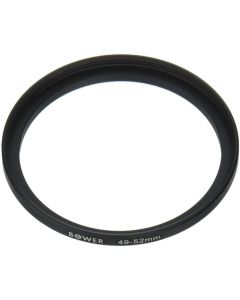 Adorama Step-Up Adapter Ring 49mm Lens to 52mm Filter Size