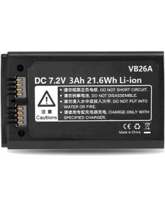 GODOX VB26A DC 7.2V 3000mAh 21.6Wh Lithium Battery Power Pack V1S V1N V1C V1F V1O V1 V860III V850III Flash
