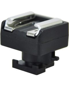JJC MSA-1 Mini Advanced Hot Shoe To Universal Shoe Adapter for Canon Vixia HF M30HF M300 HF M31 HF M32 HF S10 HF S100 HF S11 HF S20 HF S200 HF S21 HF20 HF200 HF21 HF G20 HF G30, Black