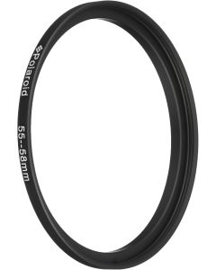 Polaroid Step-Up Aluminum Adapter Ring 55mm Lens To 58mm Filter Size
